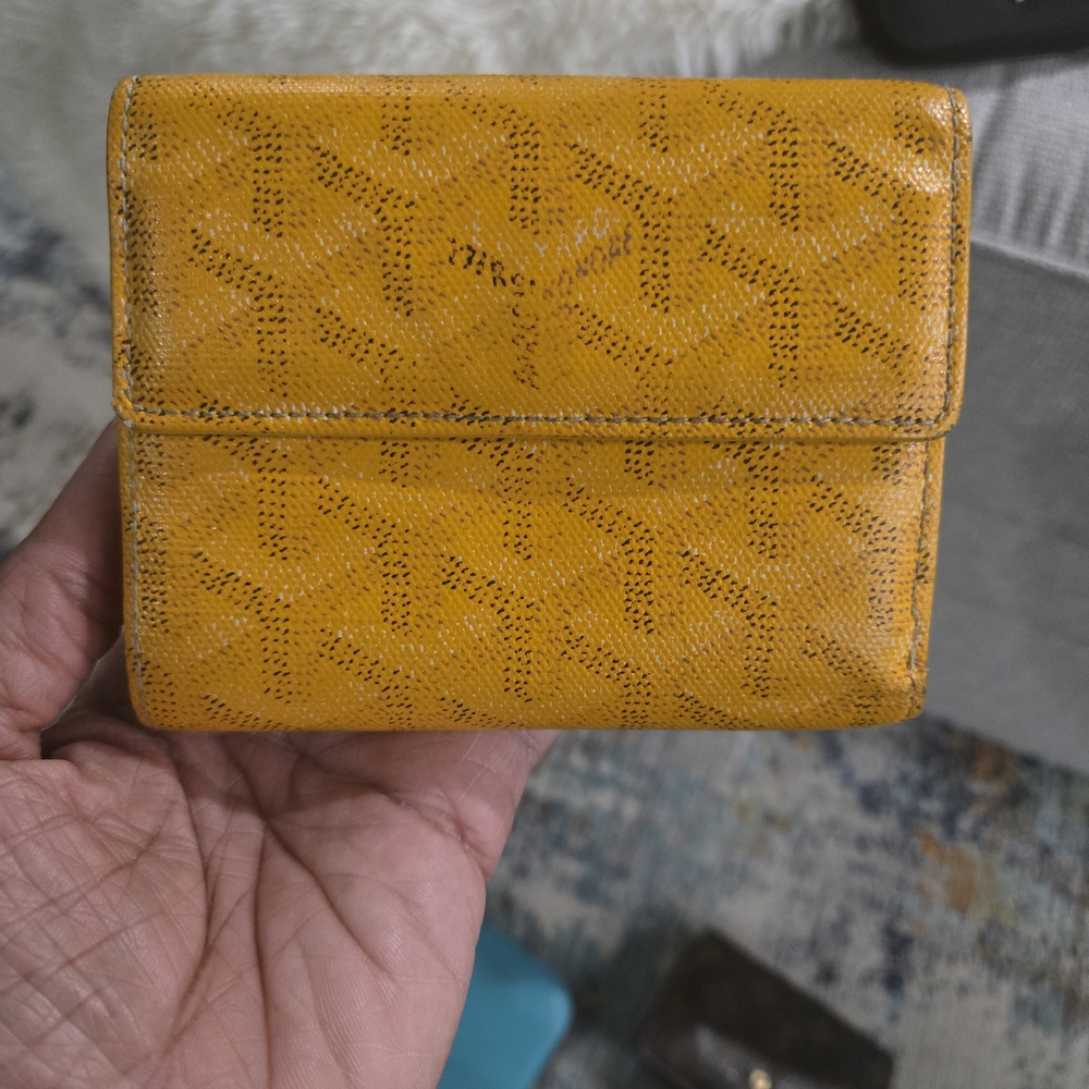 Goyard Mustard Yellow Wallet